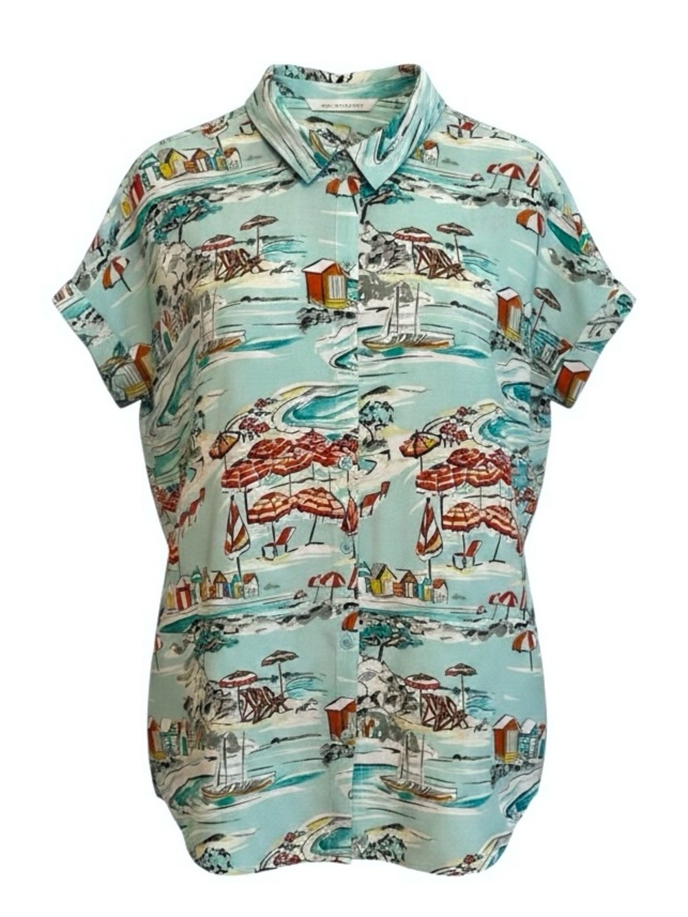 Beachlunchlounge Size XL Coney Island Camp Shirt